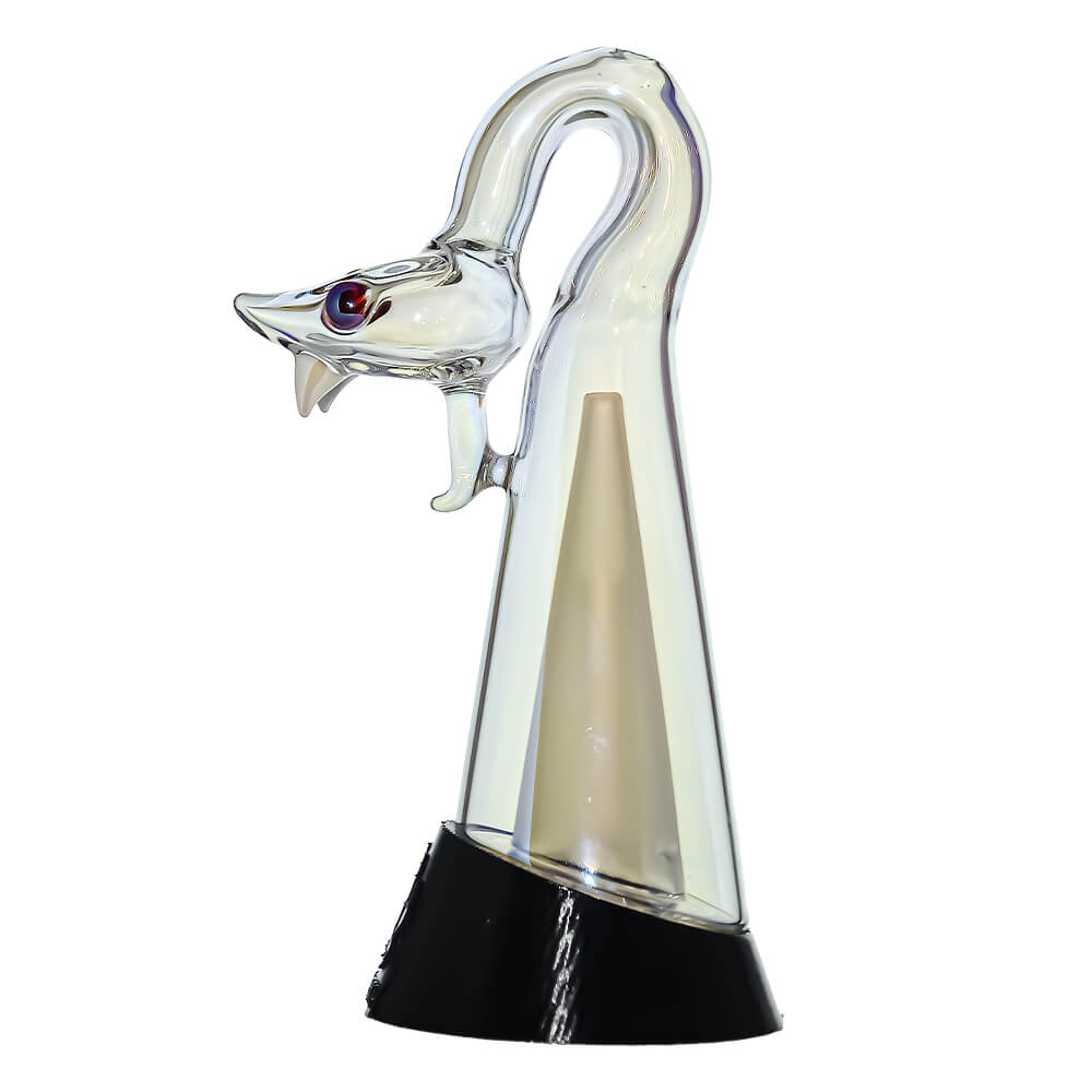 Calibear Spirit Snake Glass Attachment with Opal Eyes for Puffco Peak OG &amp; Pro