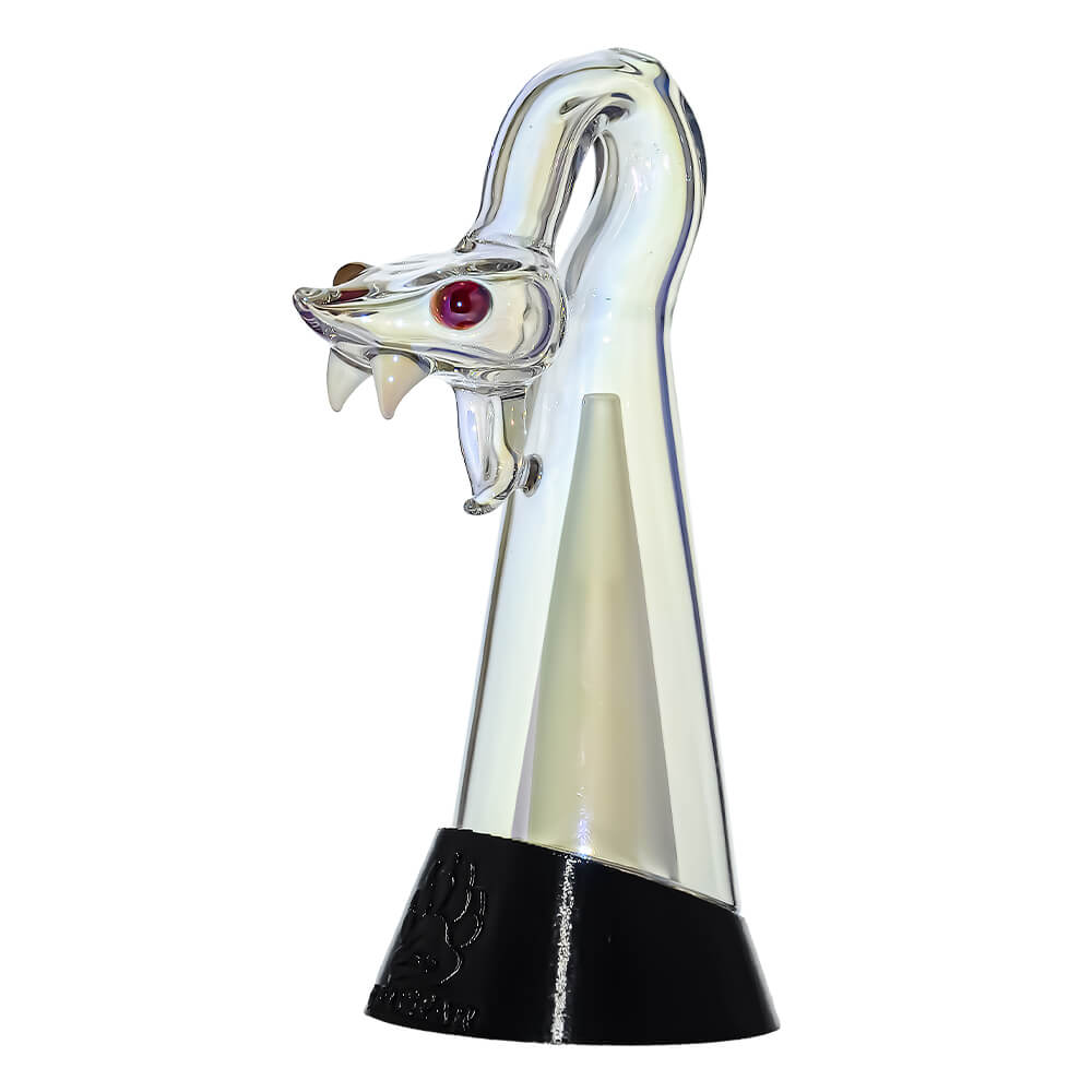 Calibear Spirit Snake Glass Attachment with Opal Eyes for Puffco Peak OG &amp; Pro