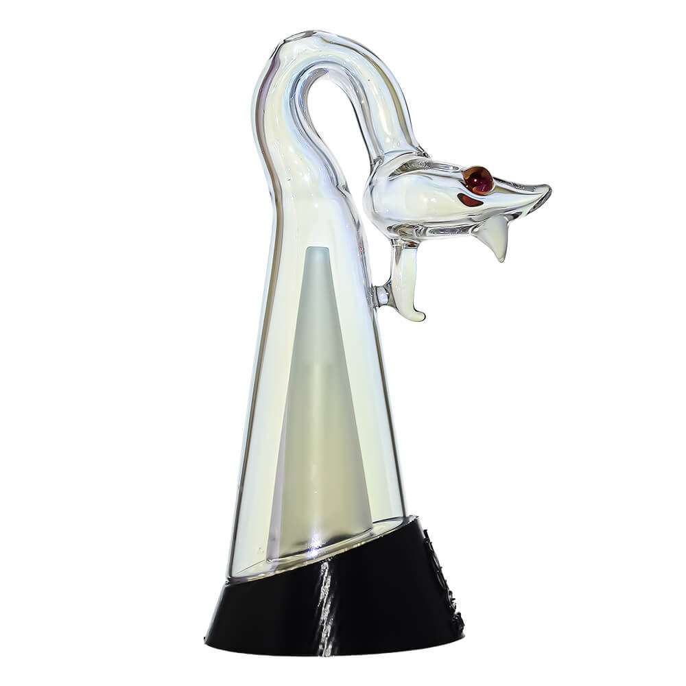 Calibear Spirit Snake Glass Attachment with Opal Eyes for Puffco Peak OG &amp; Pro