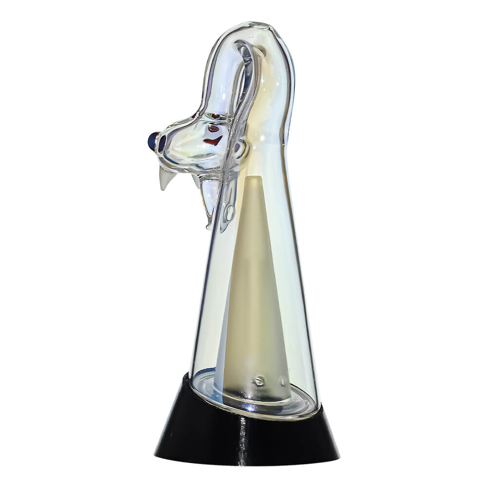 Calibear Spirit Snake Glass Attachment with Opal Eyes for Puffco Peak OG &amp; Pro