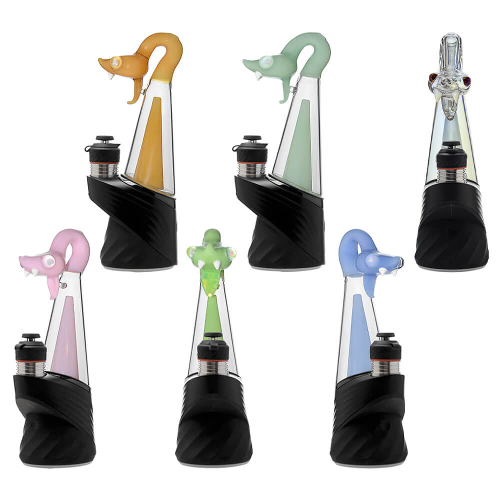 Calibear Spirit Snake Glass Attachment with Opal Eyes for Puffco Peak OG &amp; Pro