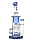Calibear Straight Fab Klein Dab Rig | 9" Seed of Life Perc Borosilicate Glass Rig
