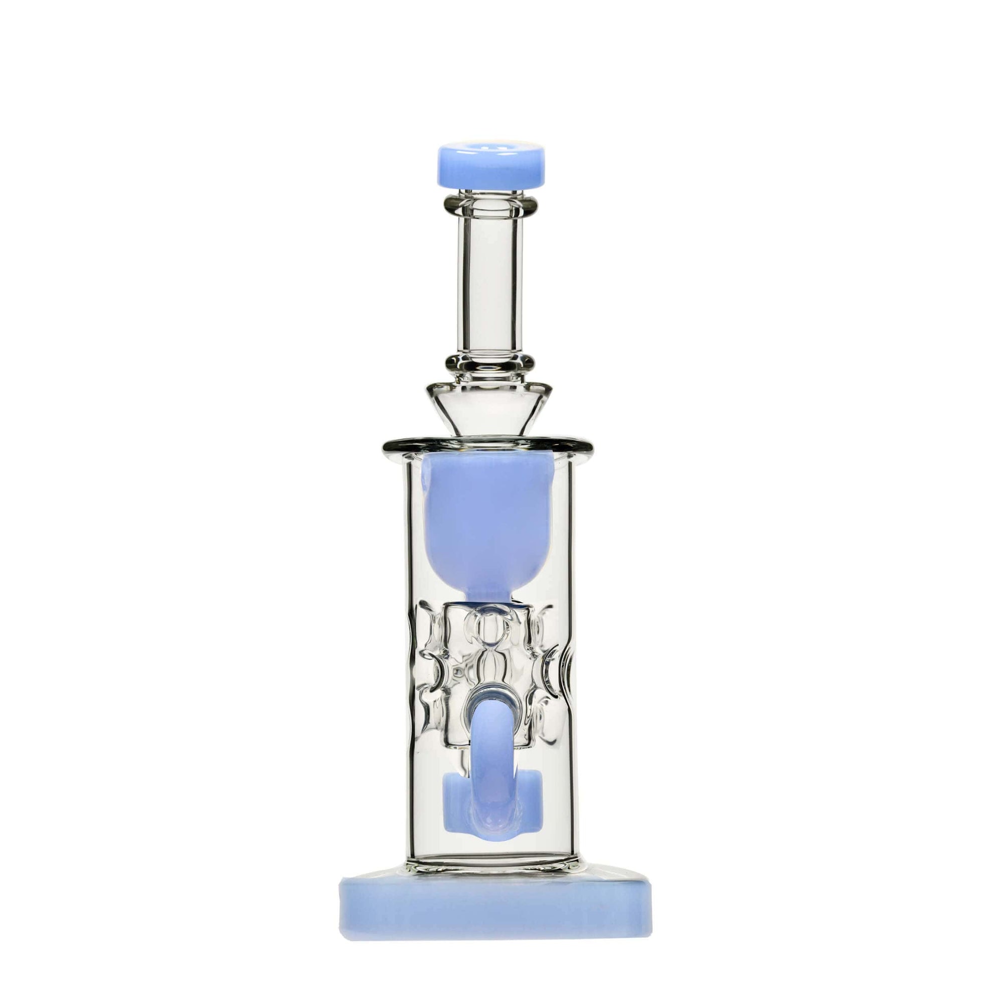 Calibear Straight Fab Klein Dab Rig | 9" Seed of Life Perc Borosilicate Glass Rig
