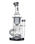 Calibear Straight Fab Klein Dab Rig | 9" Seed of Life Perc Borosilicate Glass Rig