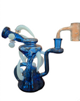 Spikes Recycler Dab Rig With Golden Goat Banger