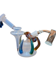 Vortex Recycler Dab Rig With Golden Goat Banger