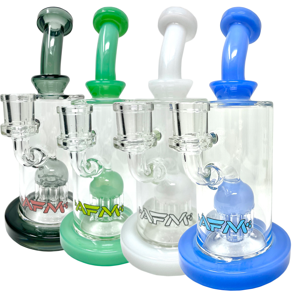 8" AFM Daisy Arm Perc Glass Dab Rig