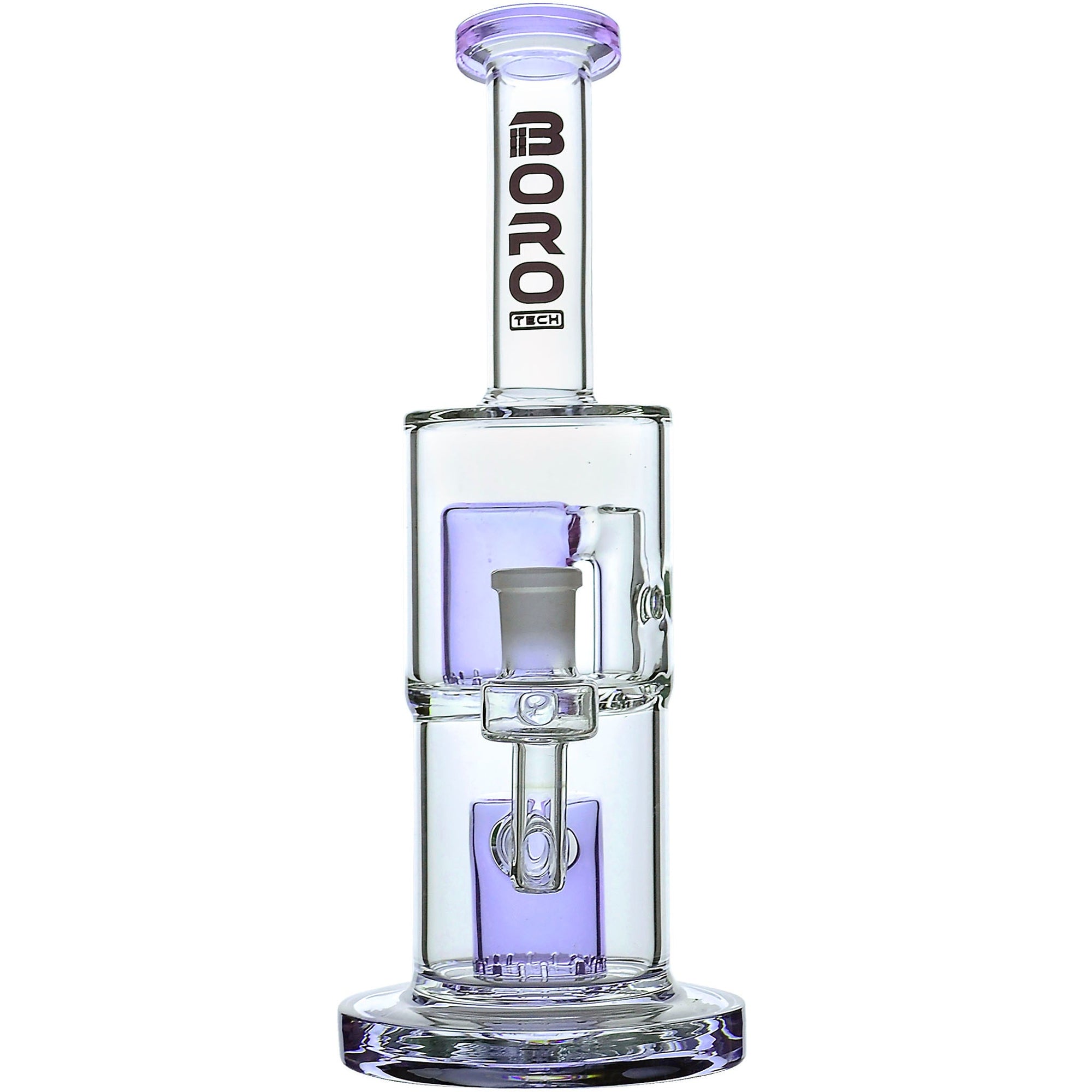 Borotech 9'' Clear Vision Dual Perc Water Pipe