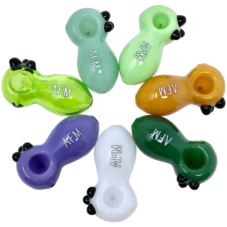 3.5" AFM Egg Colored Borosilicate Glass Hand Pipe