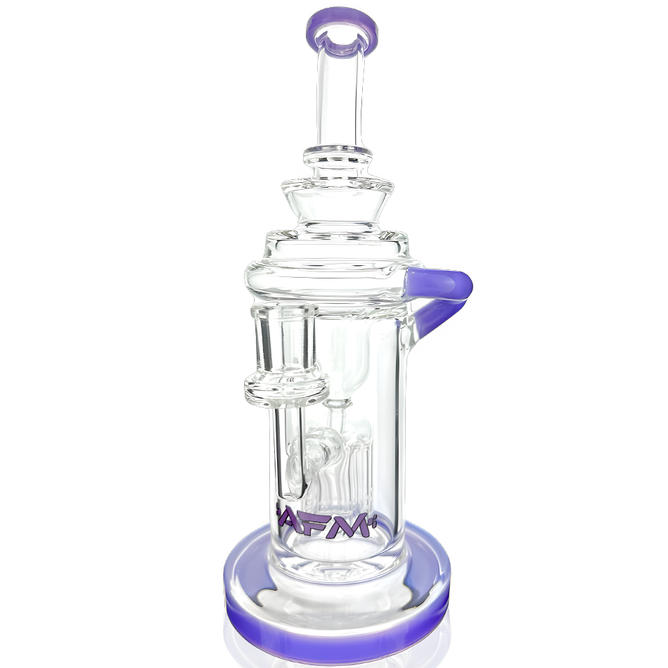 AFM 10″ Power Station Color Glass Recycler Dab Rig