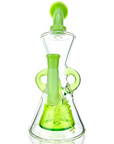 10" AFM Glass Hour Glass Colored Recycler Dab Rig