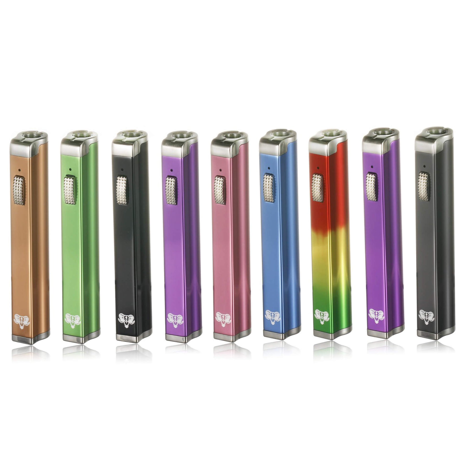 The Clutch 510 Oil Vape Battery | All Color Variation View | Golden Goat Quartz