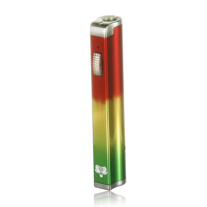 The Clutch 510 Oil Vape Battery | Red/Yellow/Green Color Variation View | Golden Goat Quartz