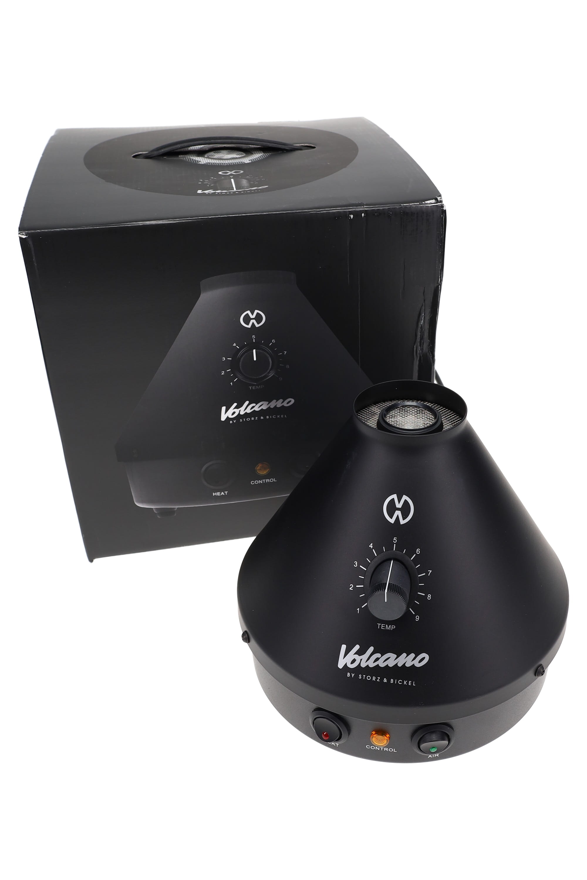 Storz &amp; Bickel Volcano Classic Vaporizer – Onyx Black, Silver &amp; Black