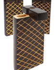 Burned Wood Dugout “Night Lattice” – 4″ – Assorted