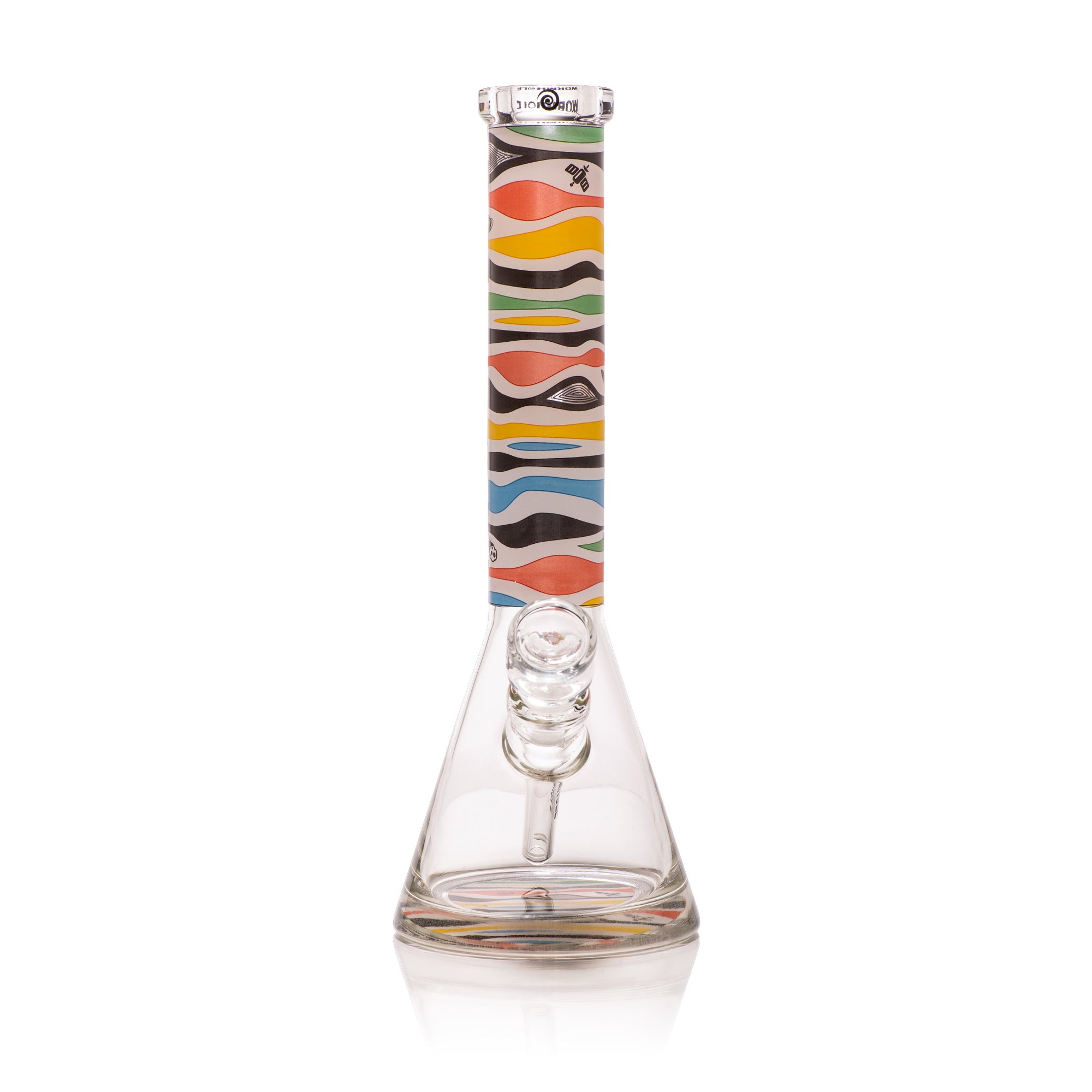 Retro Saturn 14" Clear Beaker Bong