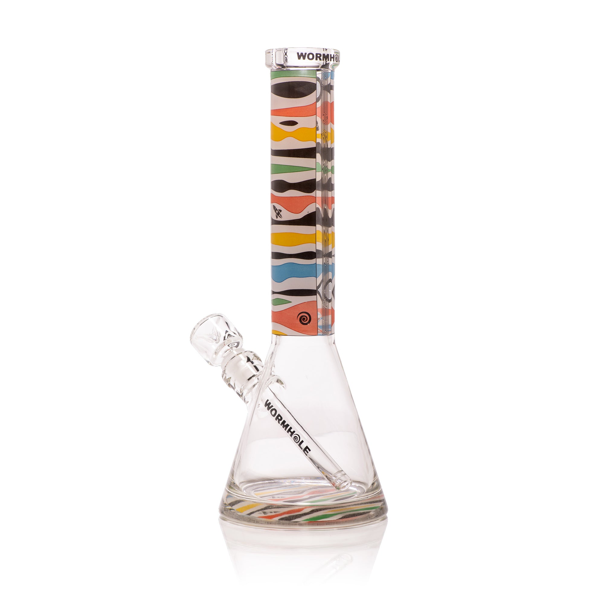 Retro Saturn 14" Clear Beaker Bong