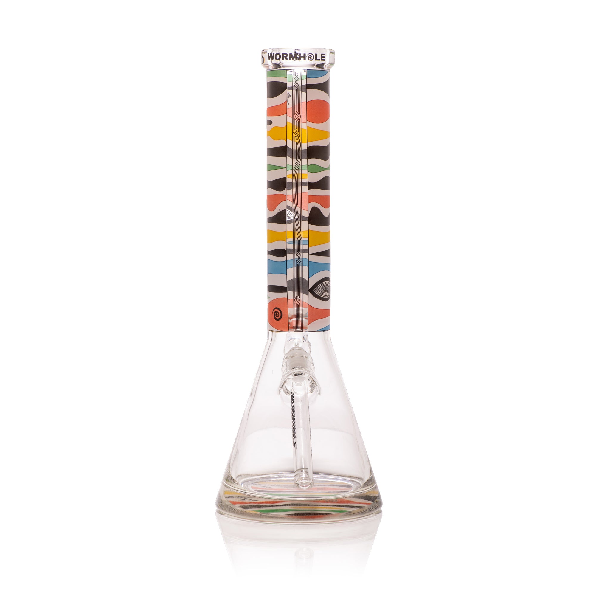 Retro Saturn 14" Clear Beaker Bong