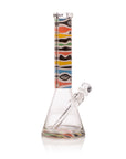 Retro Saturn 14" Clear Beaker Bong