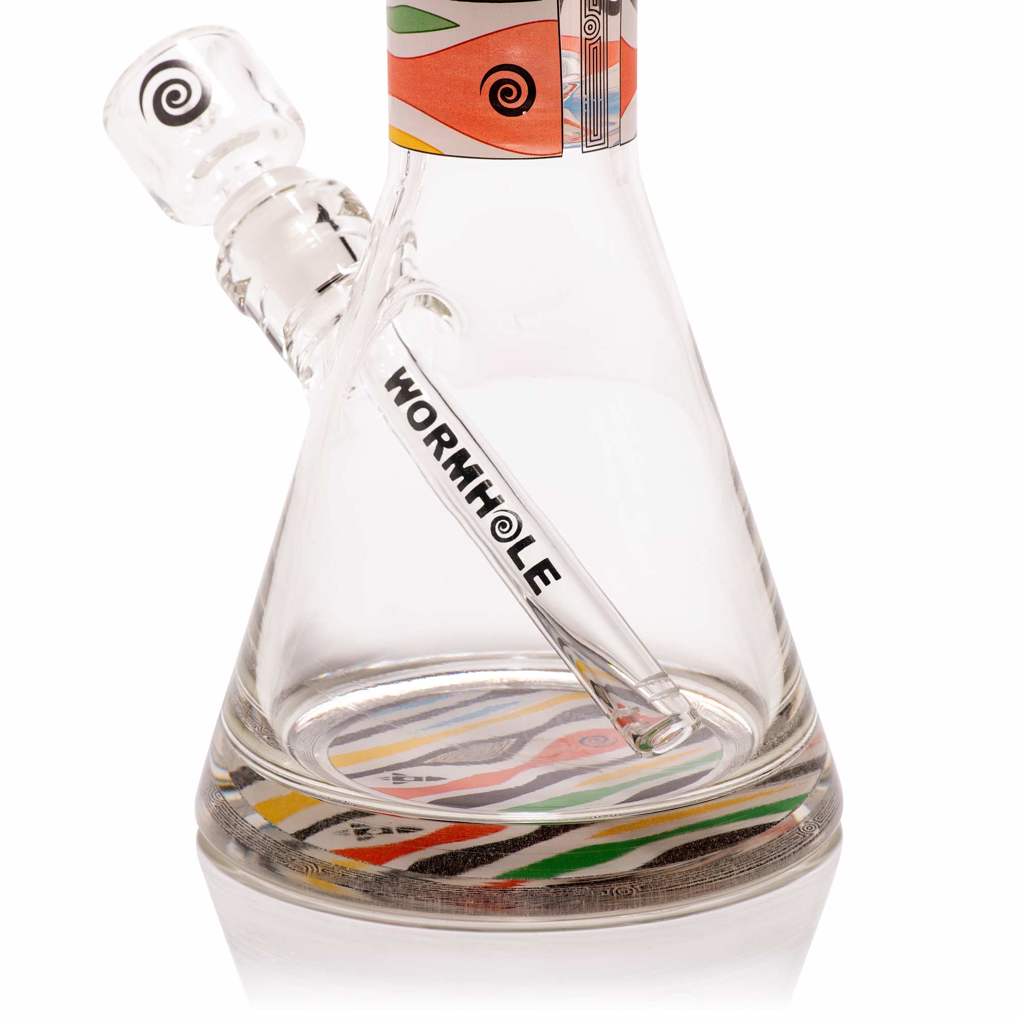 Retro Saturn 14" Clear Beaker Bong