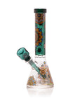 Mandala Myriad Teal 10" Mini Beaker Bong