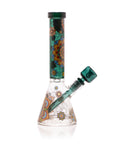 Mandala Myriad Teal 10" Mini Beaker Bong