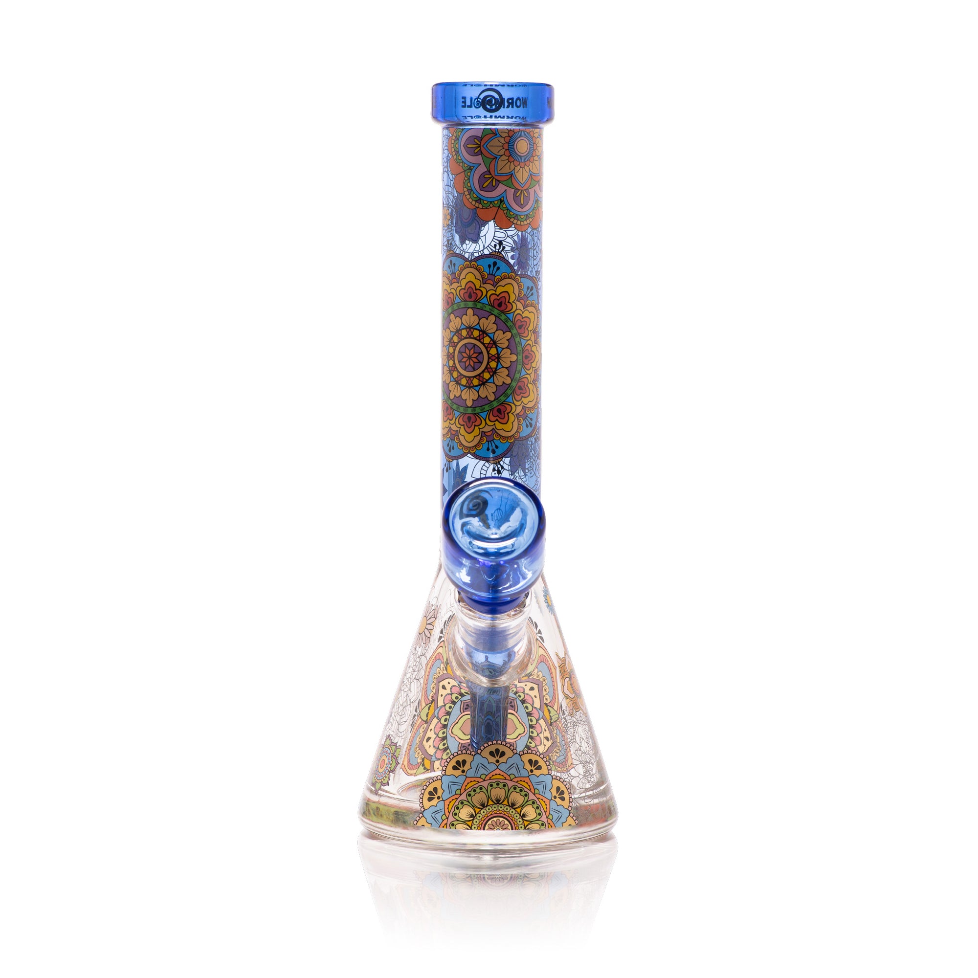 Mandala Myriad 10" Light Blue Mini Beaker Bong