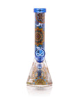 Mandala Myriad 10" Light Blue Mini Beaker Bong