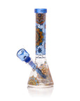 Mandala Myriad 10" Light Blue Mini Beaker Bong