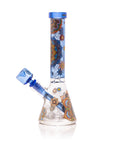 Mandala Myriad 10" Light Blue Mini Beaker Bong