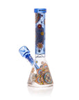 Mandala Myriad 10" Light Blue Mini Beaker Bong