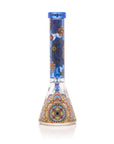 Mandala Myriad 10" Light Blue Mini Beaker Bong