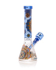 Mandala Myriad 10" Light Blue Mini Beaker Bong