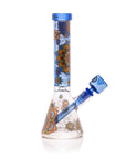 Mandala Myriad 10" Light Blue Mini Beaker Bong