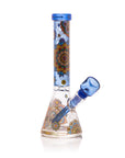 Mandala Myriad 10" Light Blue Mini Beaker Bong