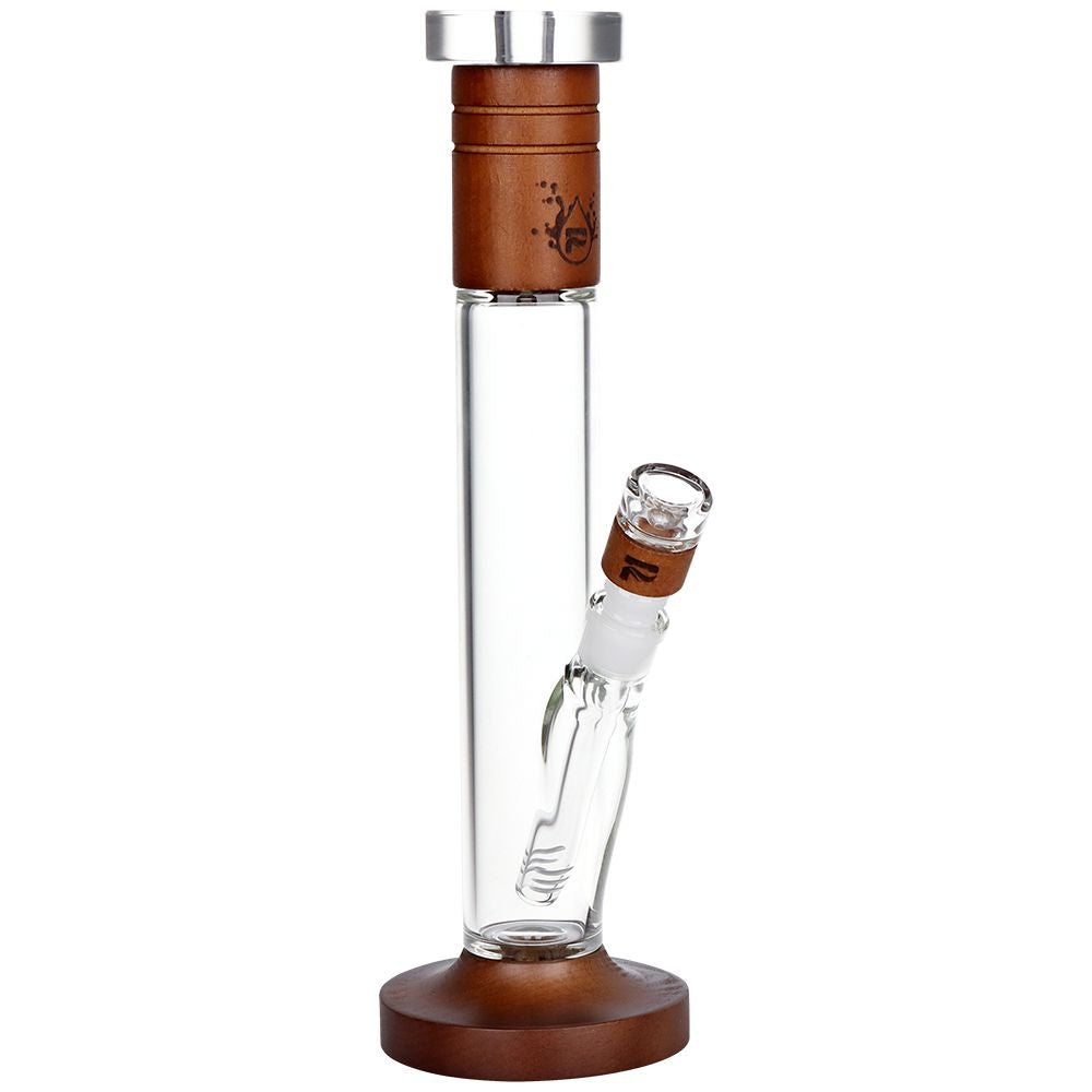 Pulsar Wood on Glass Straight Tube Water Pipe - 14.25" / 14mm F