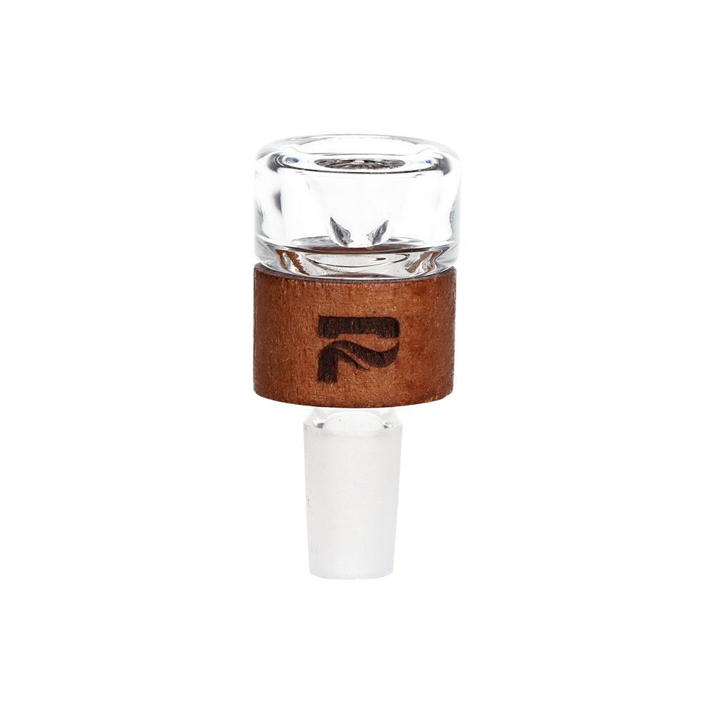 Pulsar Wood on Glass Straight Tube Water Pipe - 14.25" / 14mm F