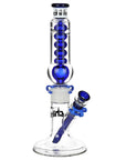 Pulsar Chillr Glycerin Straight Tube Glass Water Pipe - 13" / 14mm F / Blue