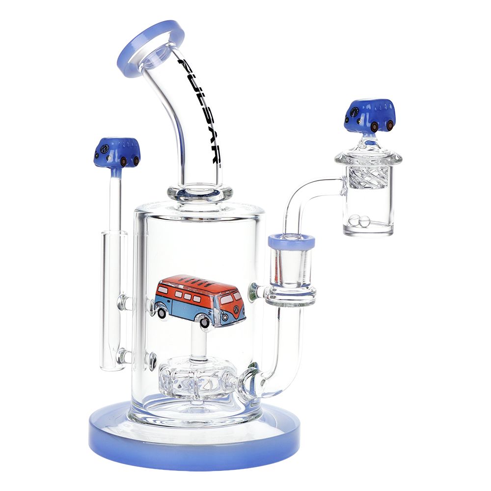 Pulsar Glow VW Bus Glass Dab Rig Set - 8.5" / 14mm F