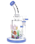 Pulsar Fish Out of Water Glass Water Pipe - 9" / 14mm F