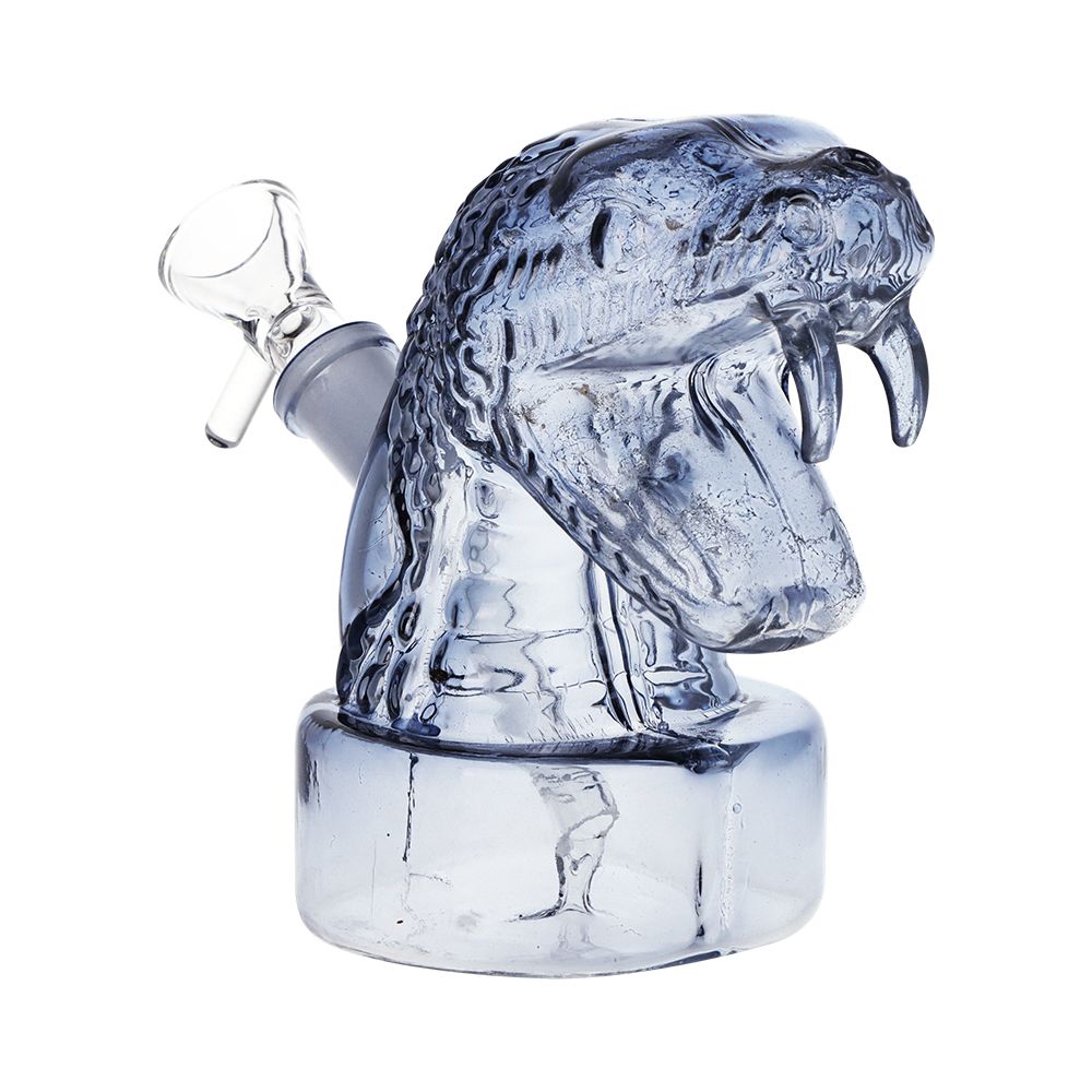 3CT BUNDLE - SeshGear Striking Snake Glass Water Pipe - 4.75" / 14mm F / Assorted Colors