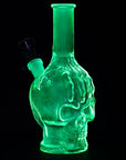 3CT BUNDLE - SeshGear Drippy Skullz Glass Water Pipe - 7" / 14mm F / Assorted Colors