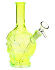 3CT BUNDLE - SeshGear Drippy Skullz Glass Water Pipe - 7" / 14mm F / Assorted Colors