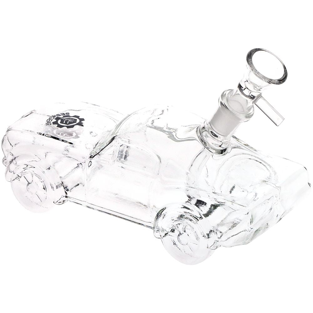 2CT BUNDLE - SeshGear Clear Car Glass Water Pipe - 6.75" / 14mm F