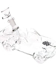 2CT BUNDLE - SeshGear Clear Car Glass Water Pipe - 6.75" / 14mm F