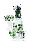 Empire Glassworks “Climbing Pandas” Glass Nano Rig – 5½″ – US-Made