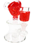 Fluid-Filled Plumber Glass Bong “Pipe Dream” – Showerhead Perc – 5.5″