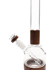 MJ Arsenal Palisade Glass Water Pipe – Walnut Accents – Alpine Collection