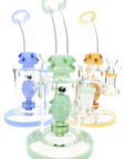 GoG Bent Neck Straight Shooter Bong – 9½″ – Bee Showerhead Perc