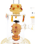 GoG Bent Neck Straight Shooter Bong – 9½″ – Bee Showerhead Perc
